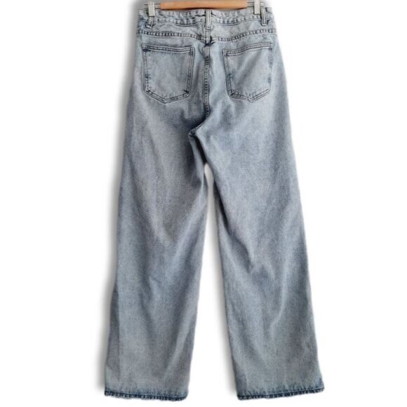 Vintage Hi-Rise Broken-In Mom Jean Faded Distressed Blue Sz 8 / M - Picture 9 of 14